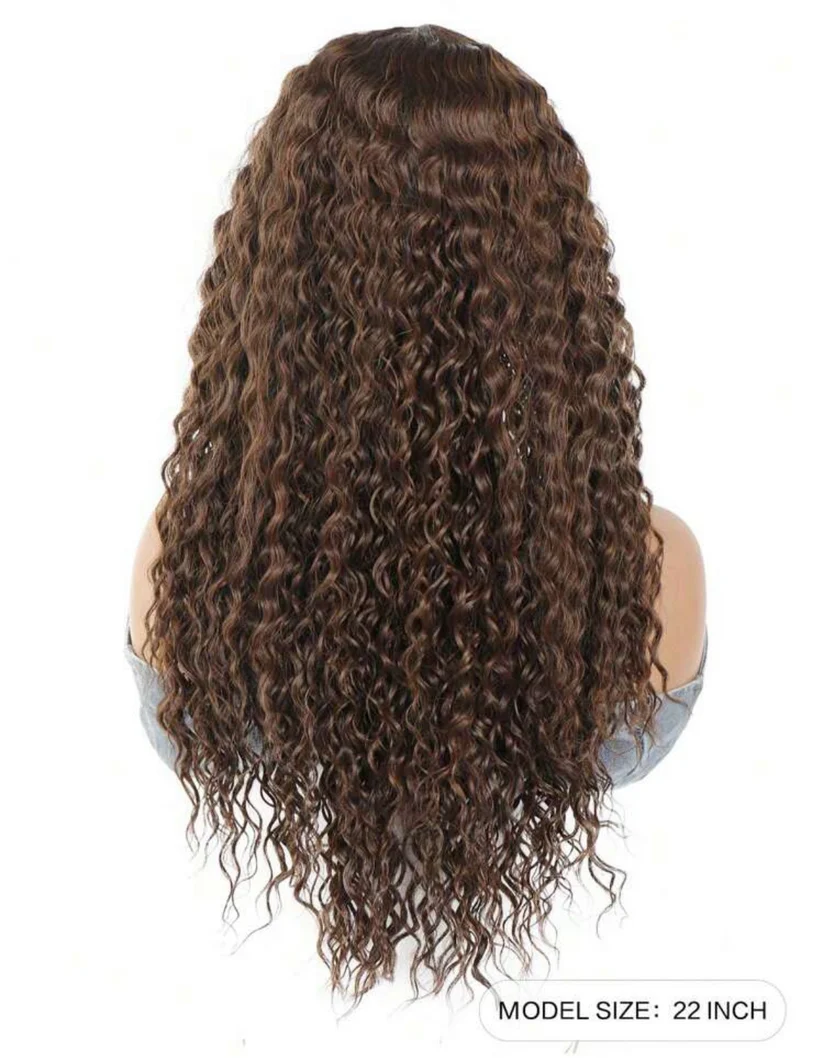 22-Inch Kinky Curly Synthetic Lace Front Wig
