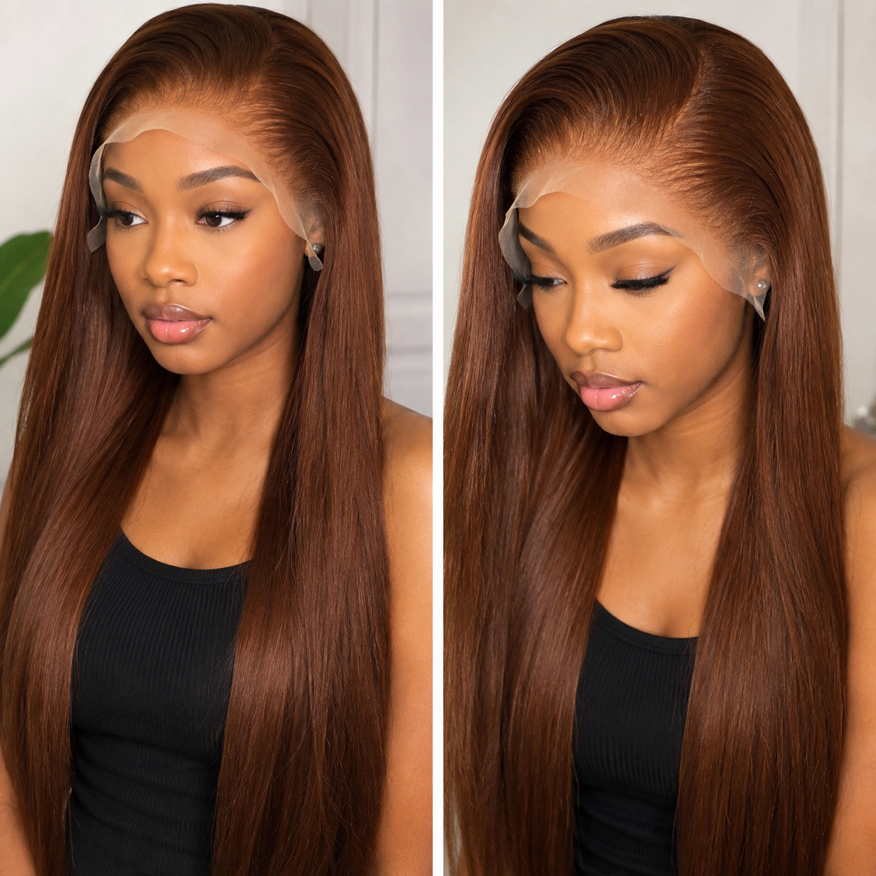 24" Ginger Human Blend Wig – Bold, Beautiful & Heat-Friendly