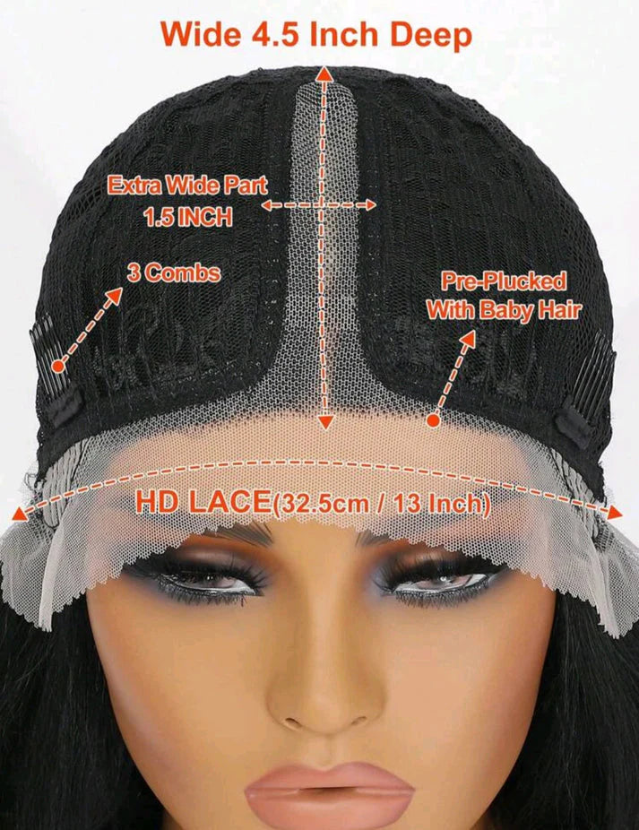 5*5 glueless curly wig human hair