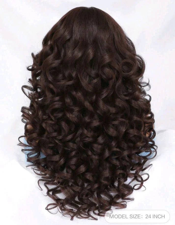 5*5 glueless curly wig human hair