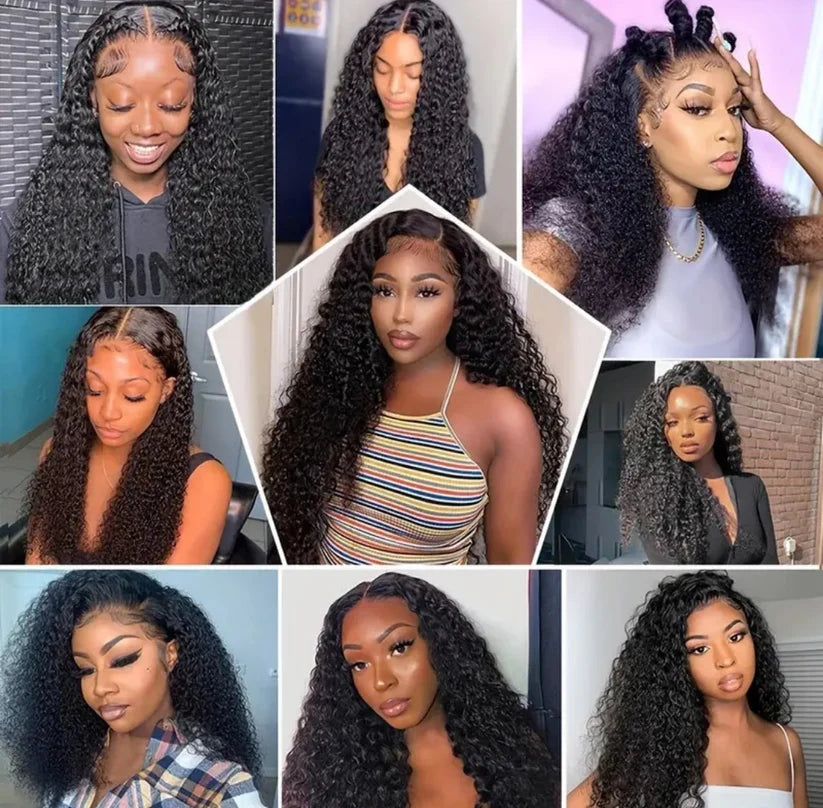 Water Wave Glueless Wig-13x4 Full Frontal Lace Wig