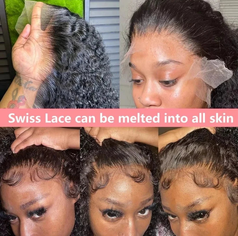 Water Wave Glueless Wig-13x4 Full Frontal Lace Wig